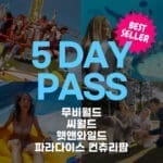 골드코스트 테마파크 콤보 5 DAY PASS ( 무비월드+씨월드+웻앤와일드+파라다이스)